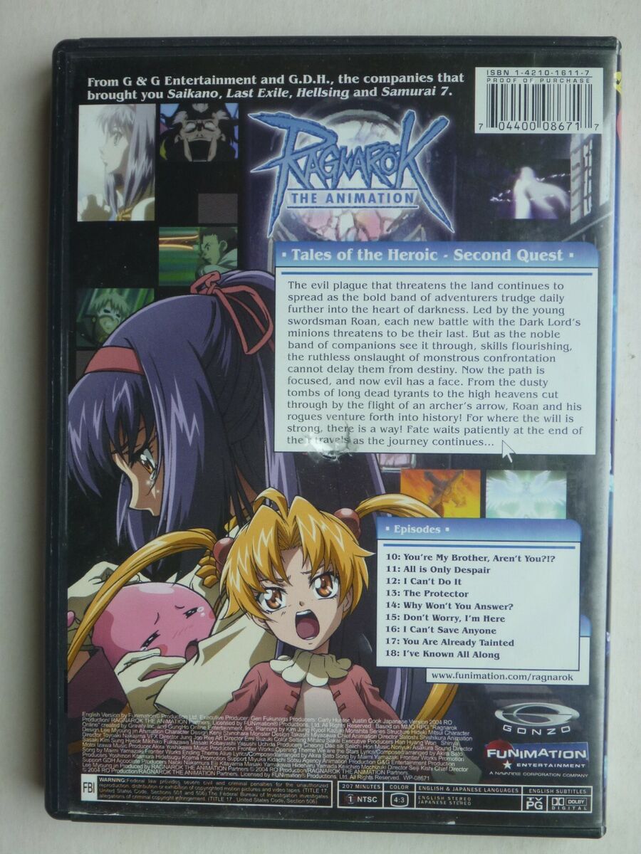 Dvd Ragnarok The Animation Volume 1 E 2 Dublado