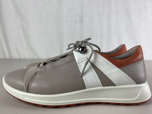 ECCO Flexure Runner II Leather Sneakers women Grey Rose Size 8 Comfy  Walking Run | eBay