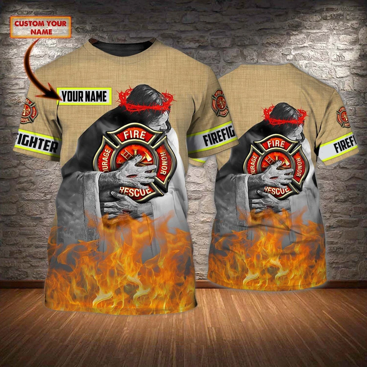 Firefighter sweatshirt designs sales