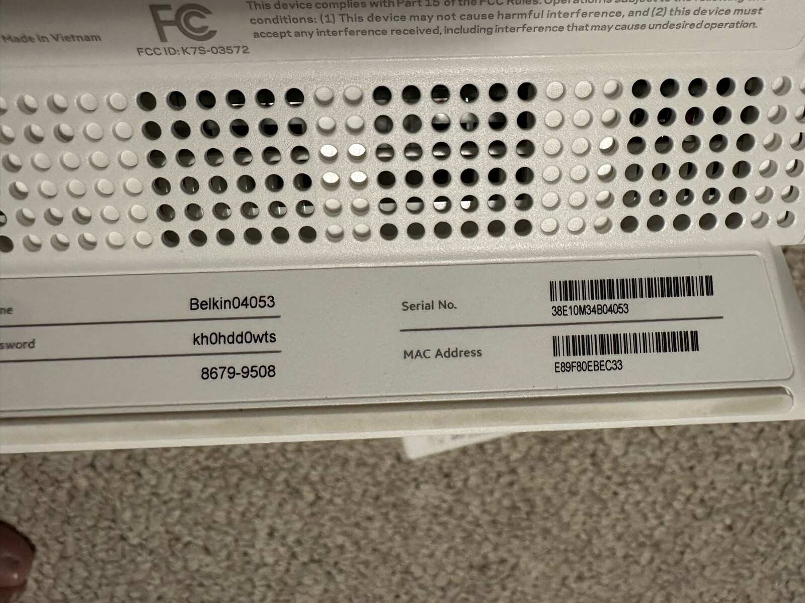 Belkin RT3200 Dual Band AX3200 Wifi 6 Router, 3.2 Gbps, White READ