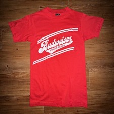 Rare Vintage Anheuser Busch Budweiser Bud Light Tee T Shirt Beer Alcohol Promo