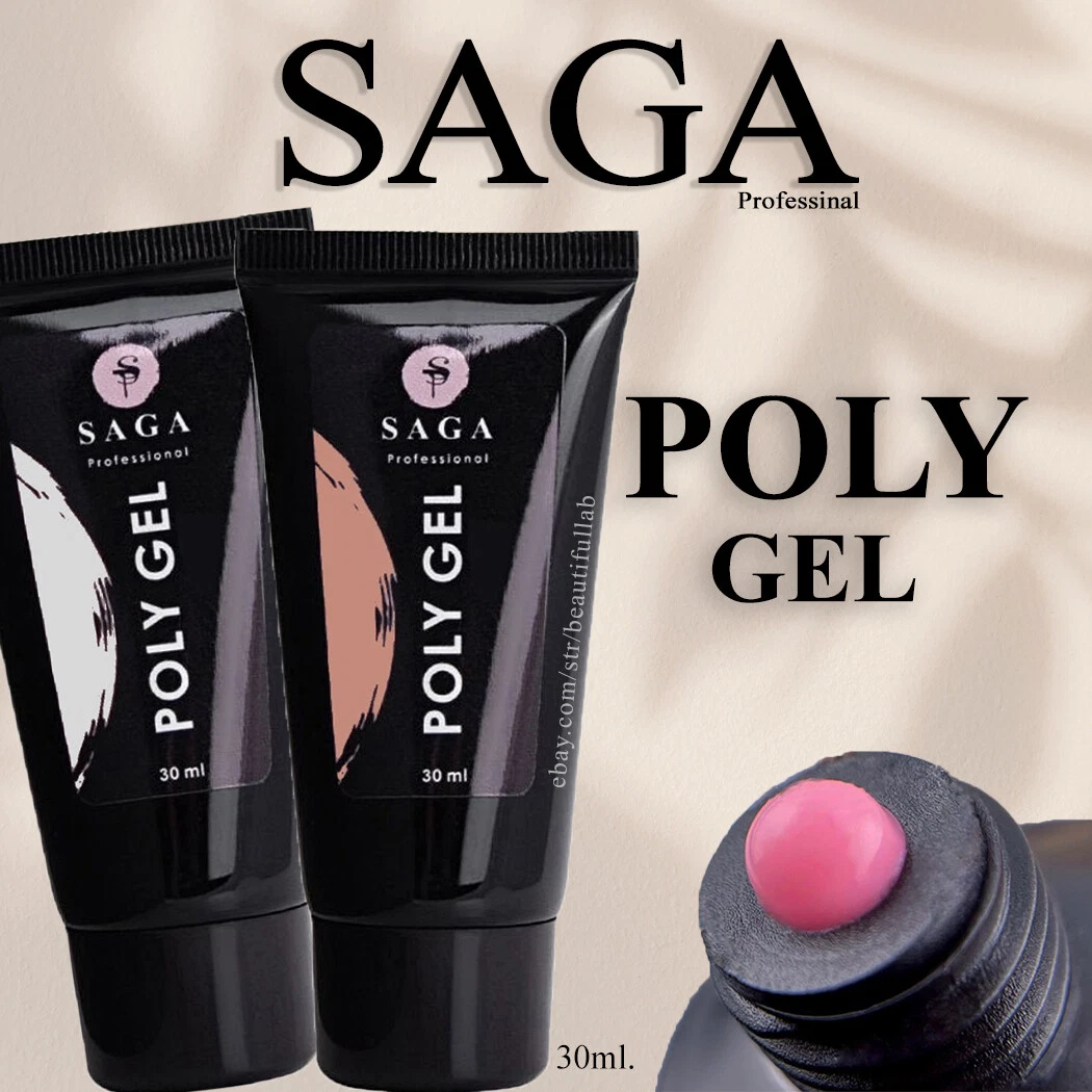 SAGA Professional POLY GEL Building Modelling Nail Polish- White/Pink/Nude/Clear
Opens in a new wind