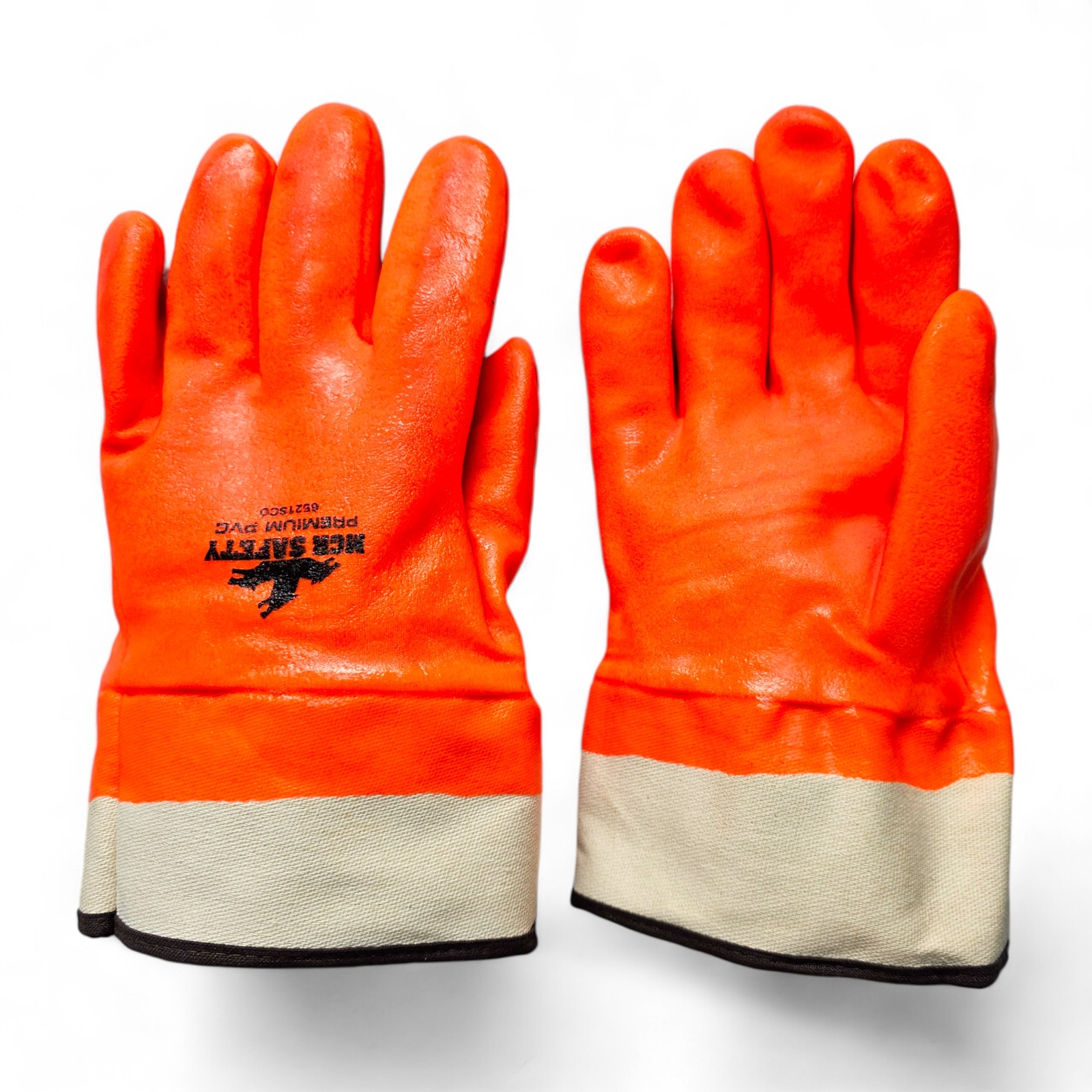 MCR 6521SCO PVC Coated Insulated Gloves Double Dipped Hi-Vis Orange (1-Pair)