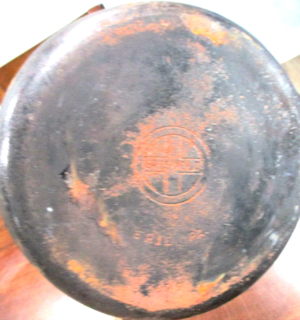 GRISWOLD ERIE PA NO.5 CAST IRON SAUTE FRYING PAN DOUBLE POURERS ORIGINAL PAN