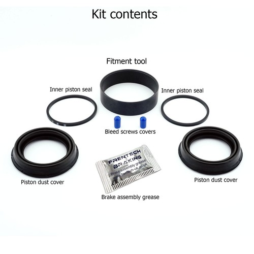 For Mazda 3 2.3 MPS BL (2008-2013) 2x Front Caliper Seal Kits + FITMENT TOOL - Picture 2 of 5