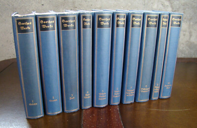 Goethes Werke Kleine Ausgabe ~Antique 10 Vols HC~ German Poet