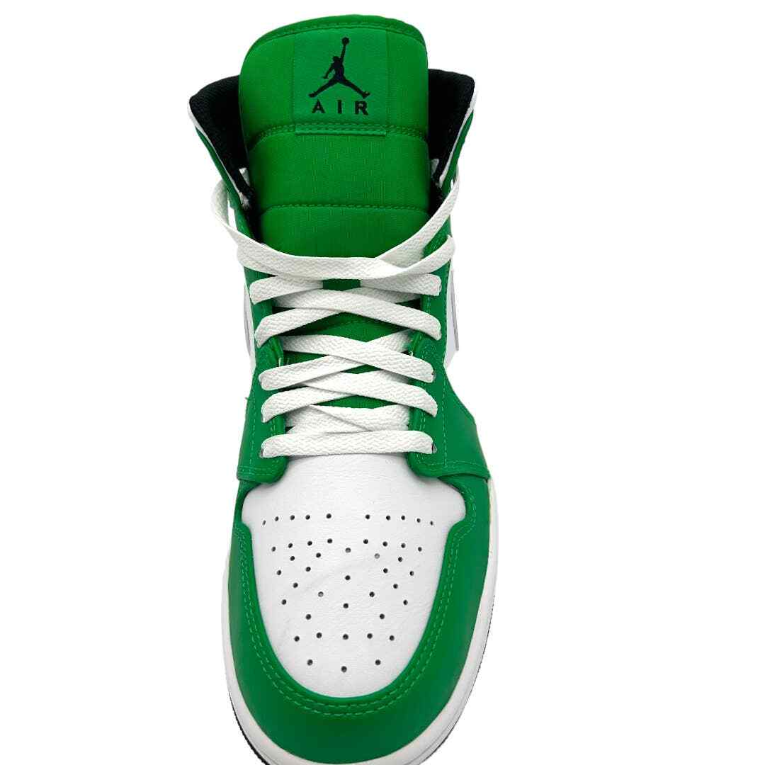 NIKE JORDAN ONE MID LUCKY GREEN SIZE 11 DEADSTOCK BRAND NEW Nike Air Jordan 1 Mid Shoes Lucky Green White  main image 4