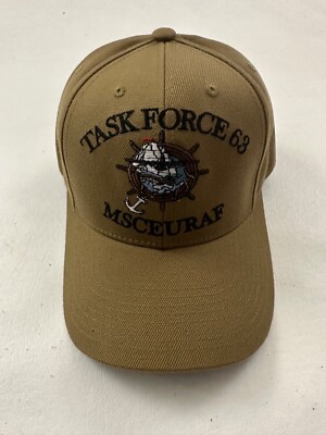 TASK FORCE 63 MSCEURAF Logo The Corps United States Beige Baseball Cap Hat