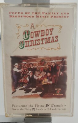12 Christmas Cassettes Featuring 1995 Flying W Wranglers A Cowboy Christmas