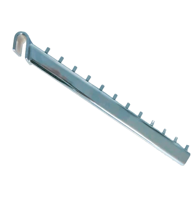 Haken schräg chrom Frontpräsenter Frontabhänger Tegometall kompatibel LC10