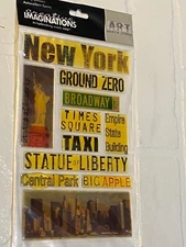 2007 Creative Imaginations Epoxy Stickers NEW YORK Ground Zero Broadway Times Sq