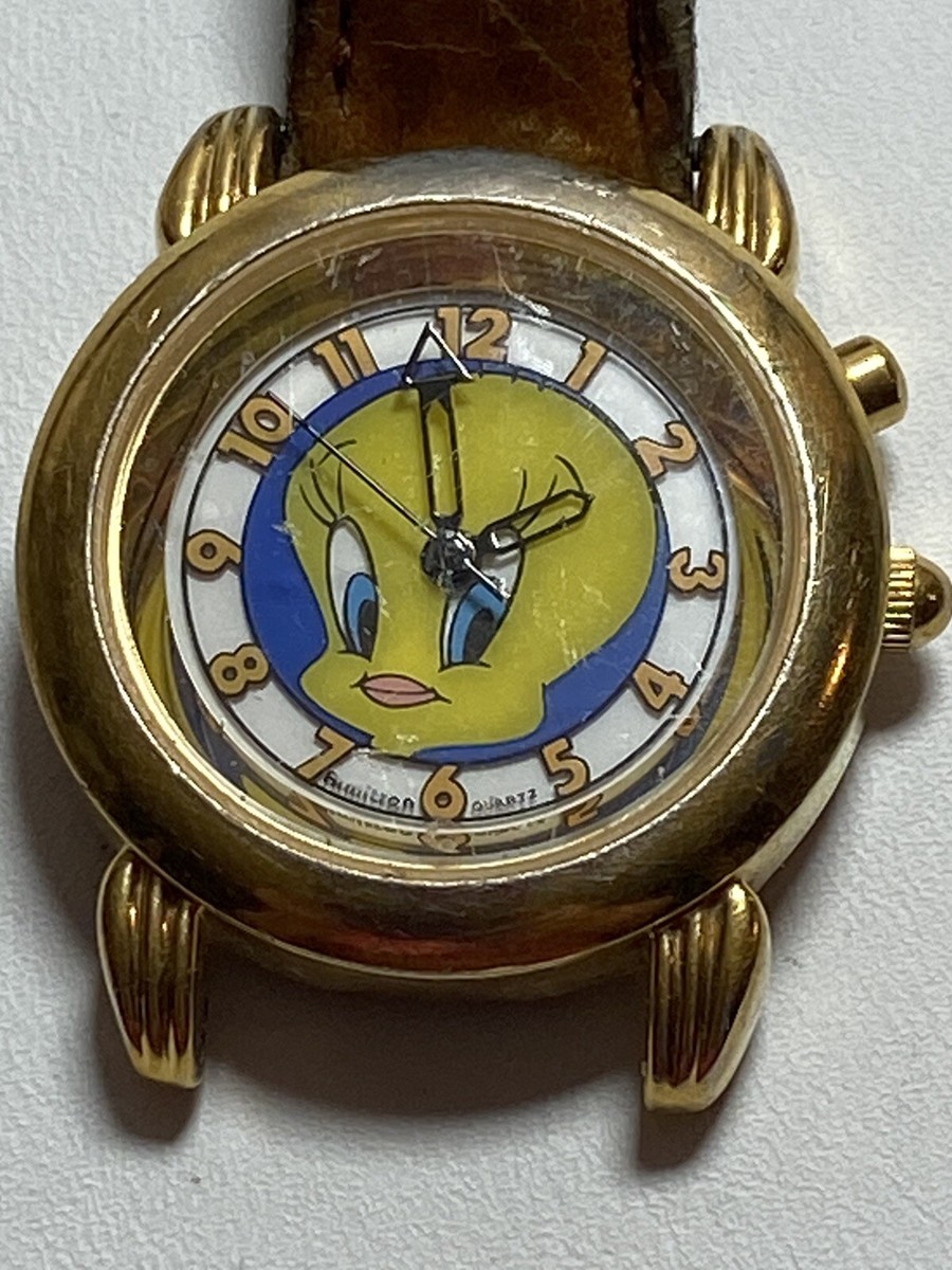 1995 Tweety Bird Watch Works great The Looney Tunes 1995 Watch Tweety Bird Yellow  main image 2