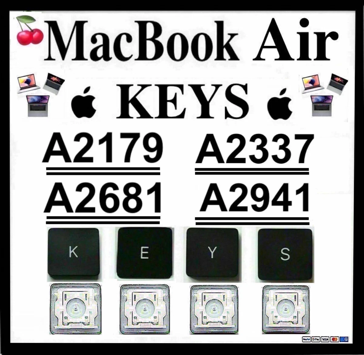 Sticker to make the M2 Air's keyboard all black like a Macbook Pro? r