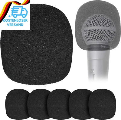 BESUCHE DEN YOUSHARES-STORE 6 Stücke Pop Filter Für Shure SM58 Beta58A SM48S-LC Mikrofon - Popschutz Für Han