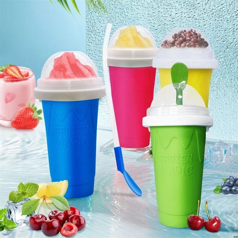 Slushie Maker Becher Eisgetränk Slush Eis Becher Kinder Sommer Küche Spaß