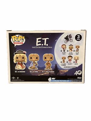Funko Pop! Movies: E.T 3 Pack Vinyl Figures Walmart Exclusive | eBay