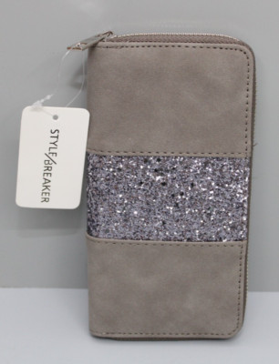 styleBREAKER Geldbörse Reißverschluss, Portemonnaie, Damen ,19 x 9,5 x 2,5 cm