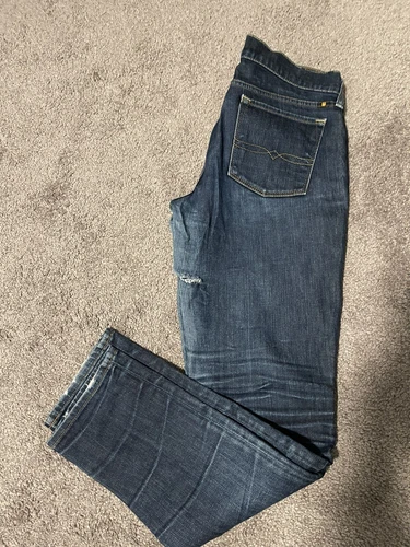 Lucky Brand Zoe Skinny Womens 10/30 Blue Distressed Stretch 8” Rise 30.5” Inseam