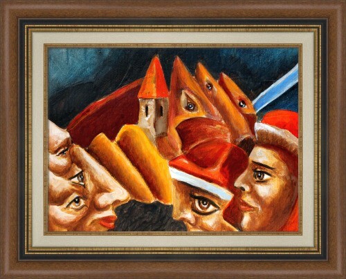 Gemälde ORIGINAL ÖL Leinwand ZEITGENÖSSISCHE KUNST von Pronkin 2024 Etude NACHT 6 - Bild 1 von 5
