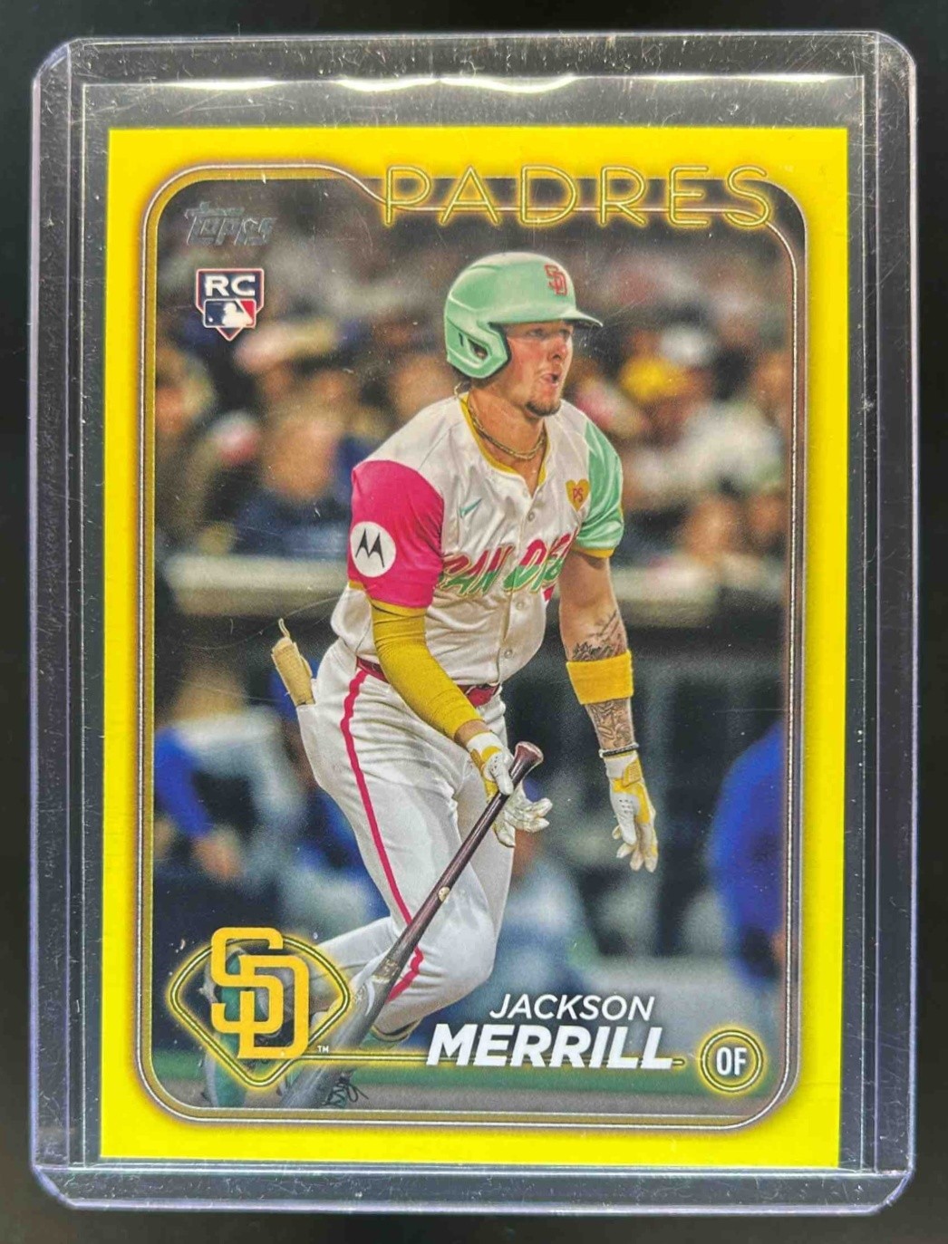 2024 Topps Update Jackson Merrill RC Yellow Rookie #US210 Padres