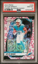 2024 Rookies Jaylen Wright #348 Cherry Blossom Choice 🔥 PSA 10 🔥Pop 2