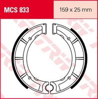 MCS833 Bremsbacken 159X25 Yamaha 250 YFB Timberwolf 250 YFM Bear Tracker 350 YFM