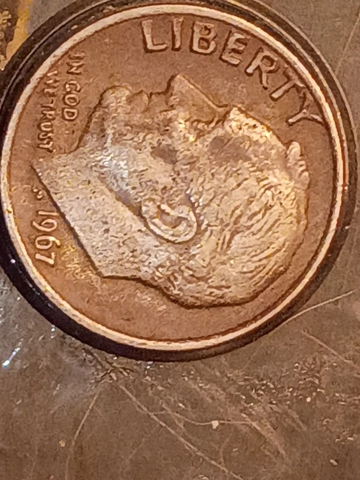 1967 Roosevelt Dime No Mint Mark Multiple Errors See Photos Very Unique 1 - Image 4 of 4