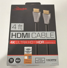 New Rocketfish 4ft HDMI Cable Ultra HD 4k  2k