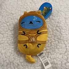 Cats vs Pickles 4  Bean Gold Wave Cousteau Scuba Suit 312 Cat Bean Bag Plush
