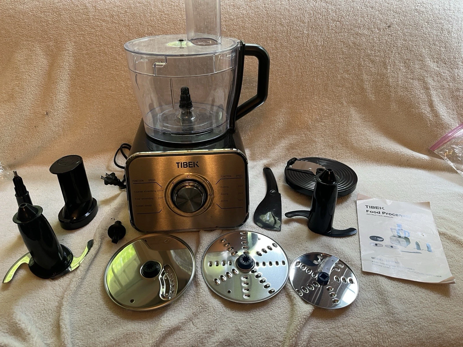💙$180 MSRP TIBEK Food Processor 12-Cup Vegetable Chopper Stainless Steel
Opens in a new window or t