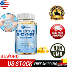 Digestive Enzymes Prebiotic  Probiotics Gas, Constipation  Bloating Relief 120