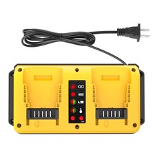 Dual Ports 20V Fast Charger for DeWalt 20V MAX Lithium Battery DCB203 DCB204