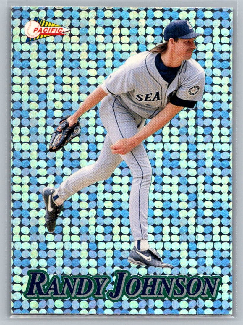 1994 Pacific #7 Randy Johnson Silver Prisms Circular