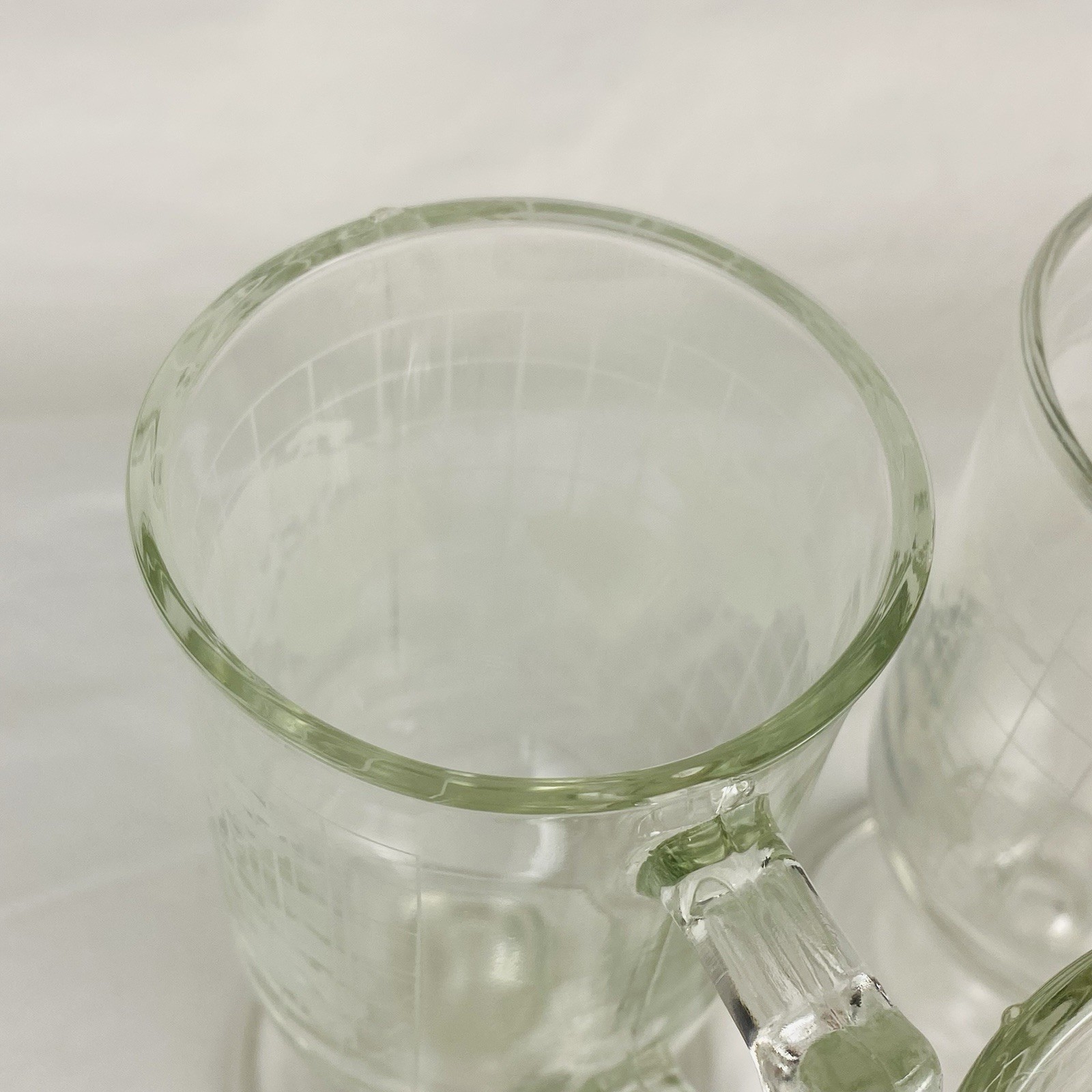 3 Vintage Nestle Nescafe "Around The World" Irish Coffee Glass Mugs 1970s