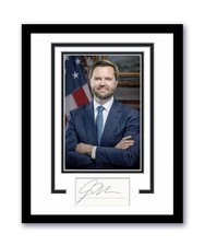 Vice President J.D. Vance Autographed Signed 11x14 Framed Photo MAGA ACOA