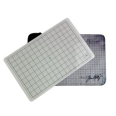 Tonic Studios Tim Holtz 15.75'' x 10.25'' Travel Glass Media Mat, White