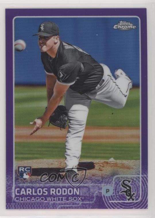 2015 Topps Chrome Purple Refractor 184/250 Carlos Rodon #90 sd0