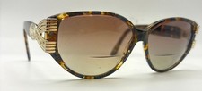 Vintage Anne Klein Brown Blue Oval Sunglasses FRAMES ONLY