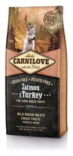 Carnilove Salmon & Turkey Large Breed Puppy 12kg 4.88 per kilo