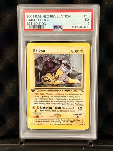 Raikou (1st Edition) graded PSA 5 for sale on eBay
