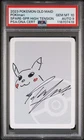 A-15 Pokemon PSA 10 AUTO 9 Spare Pikachu OLD MAID SUPER HIGH TENSION pokimari