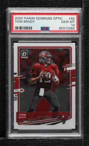 2020 Panini Donruss Optic Tom Brady #92 PSA 10 GEM MT 1mg2