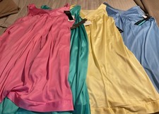 Womens Vintage Lot Of 4 Vanity Fair Nylon Nightgowns Lingerie Slip M