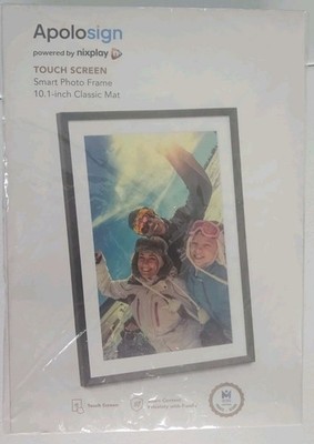 Nixplay 10.1'' HD Wifi Touchscreen Smart Photo Frame by Apolosign New 