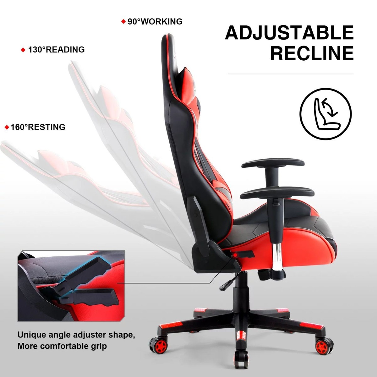 GTRACING WMT-099SJ-2-RED Classic Gaming Chair PU Leather with