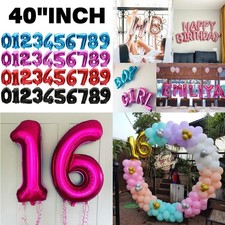 40" Giant Number Letter Foil Balloon 0-9 Number Party Word Decoration Air BALOON