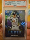 2025 Topps Chrome Cosmic Planetary Pursuit Earth Aaron Judge PSA 9