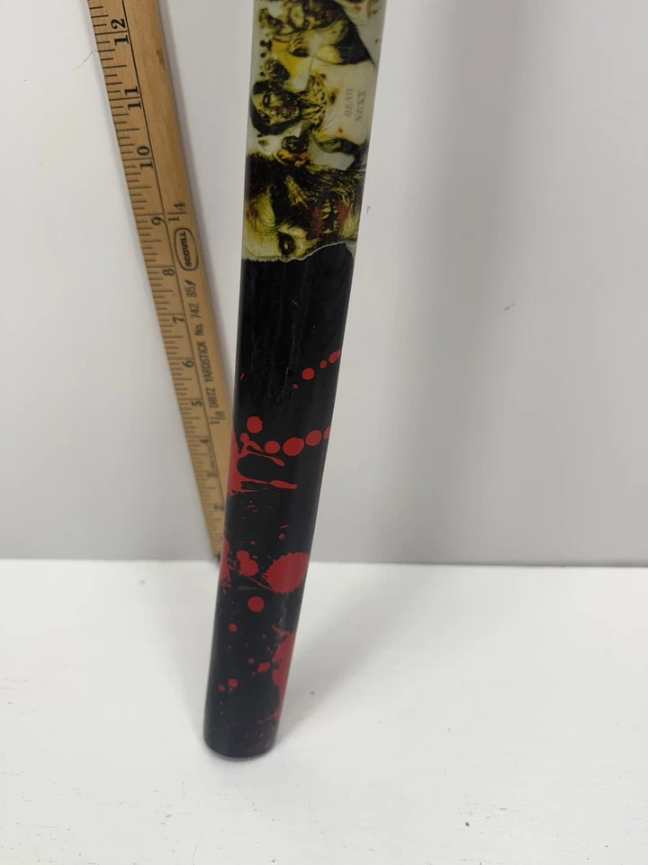 "Rara espada Katana Zombie Samurai 41"" - mango verde - hoja salpicadura de sangre" Foto 3 de 4