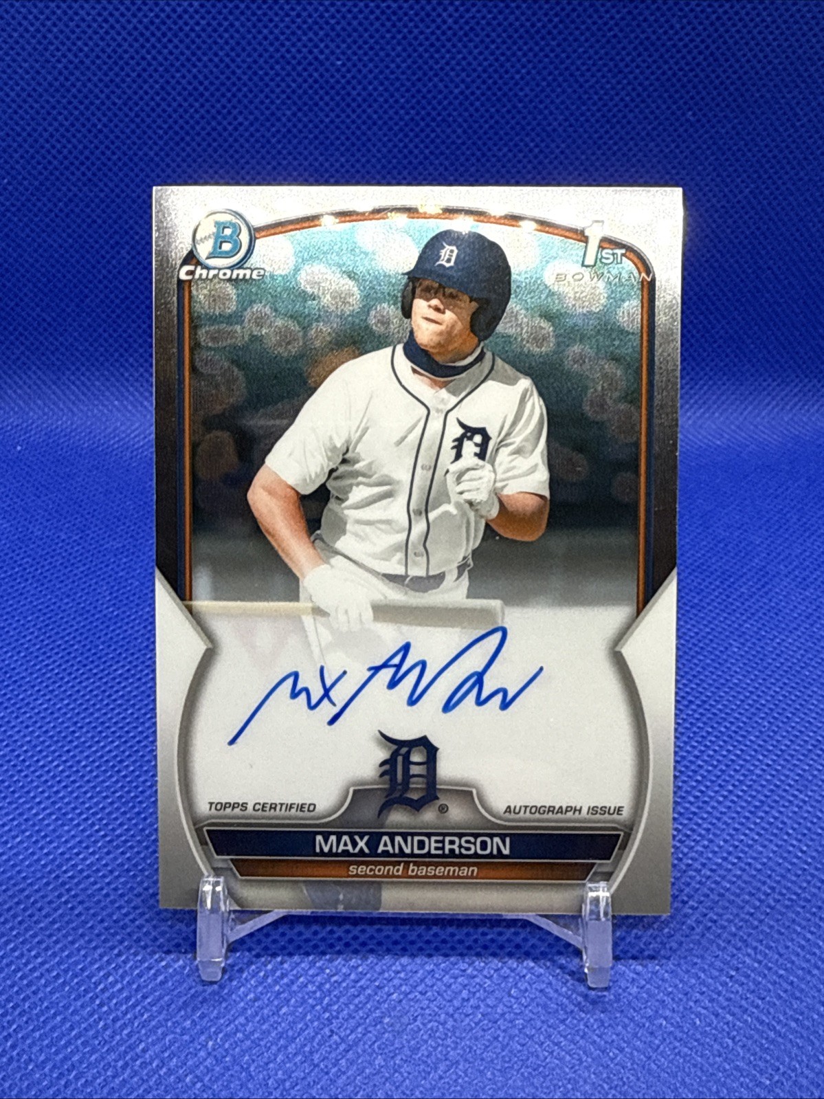 2023 Bowman Draft - Chrome Prospect Autographs Max Anderson #CDA-MA (AU, RC)