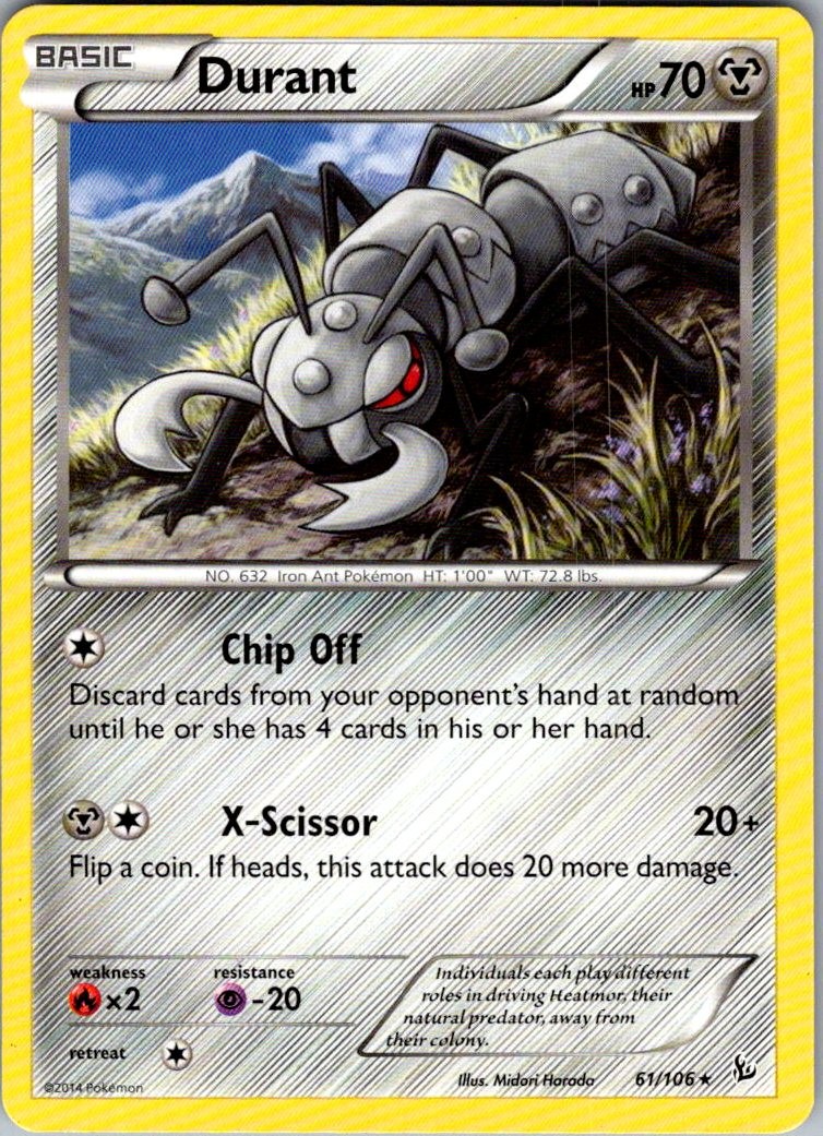 Durant Flashfire 61/106 Rare Pokemon Near Mint
